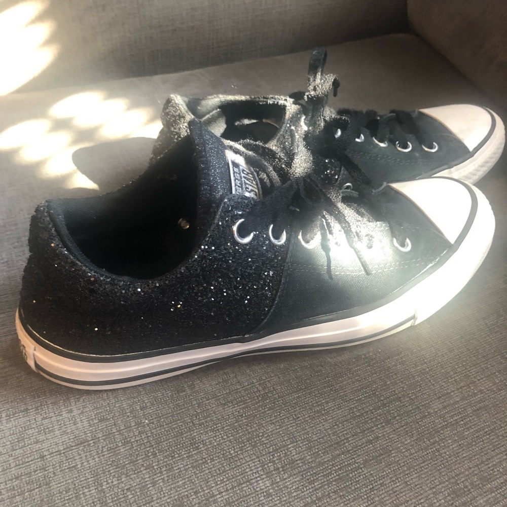 Sparkly womens size 9 converse sneakers . Hardly worn